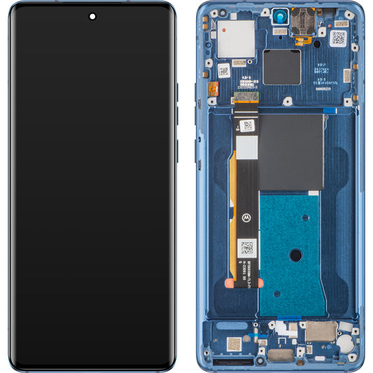 Wyświetlacz dotykowy Motorola Edge 40, z ramką, Lunar Blue, Service Pack 5D68C22671