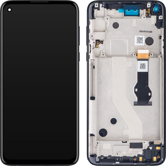 Wyświetlacz dotykowy Motorola Moto G Stylus 4G, z ramką, czarny (Mystic indigo), Service Pack 5D68C16275