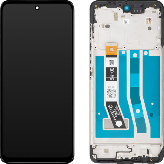 Wyświetlacz dotykowy Motorola Moto G55, z ramką, czarny, Service Pack 5D68C28432