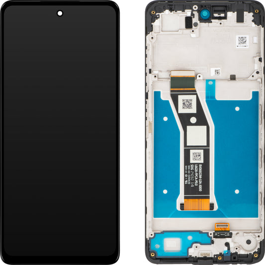 Wyświetlacz dotykowy Motorola Moto G04s, z ramką, czarny, Service Pack 5D68C24245