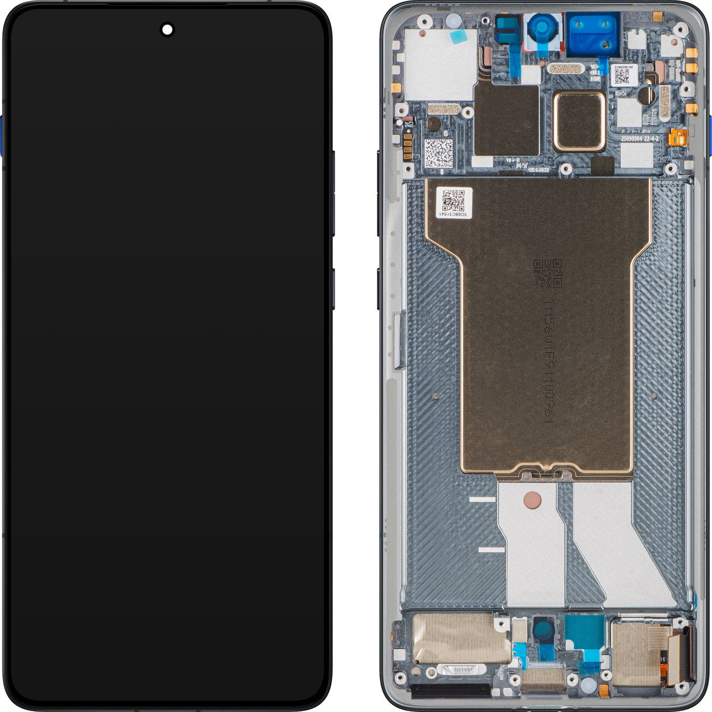 Wyświetlacz z ekranem dotykowym Motorola Edge 70, z ramką, szary (Gadget Gray), zestaw serwisowy 5D68C31541