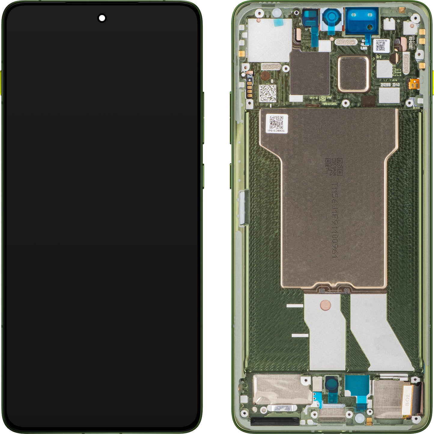 Wyświetlacz z ekranem dotykowym Motorola Edge 70, z ramką, Zielony (Bronze Green), Service Pack 5D68C31543