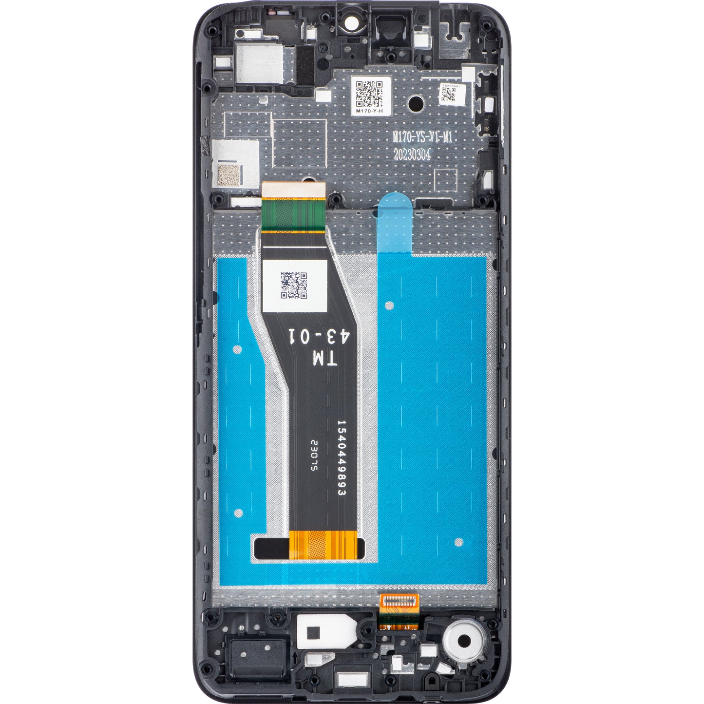 Motorola Moto E13 Wyświetlacz dotykowy z ramką, czarny, Service Pack 5D68C22340