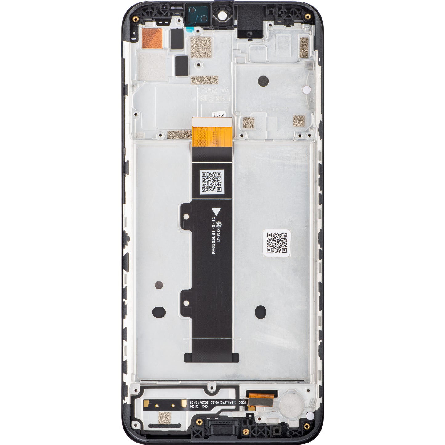 Wyświetlacz dotykowy Motorola Moto G20, z ramką, czarny, Service Pack 5D68C18521