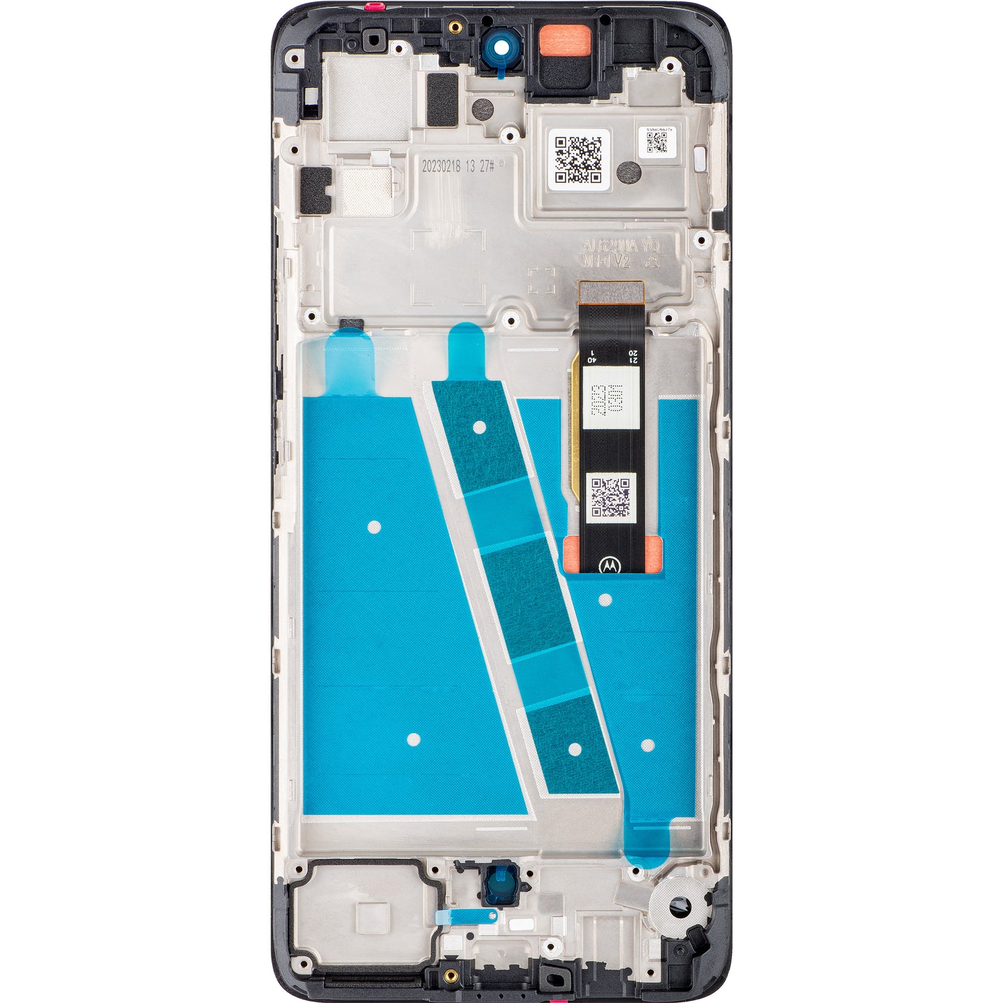 Wyświetlacz dotykowy Motorola Moto G72, z ramką, czarny, Service Pack 5D68C21701