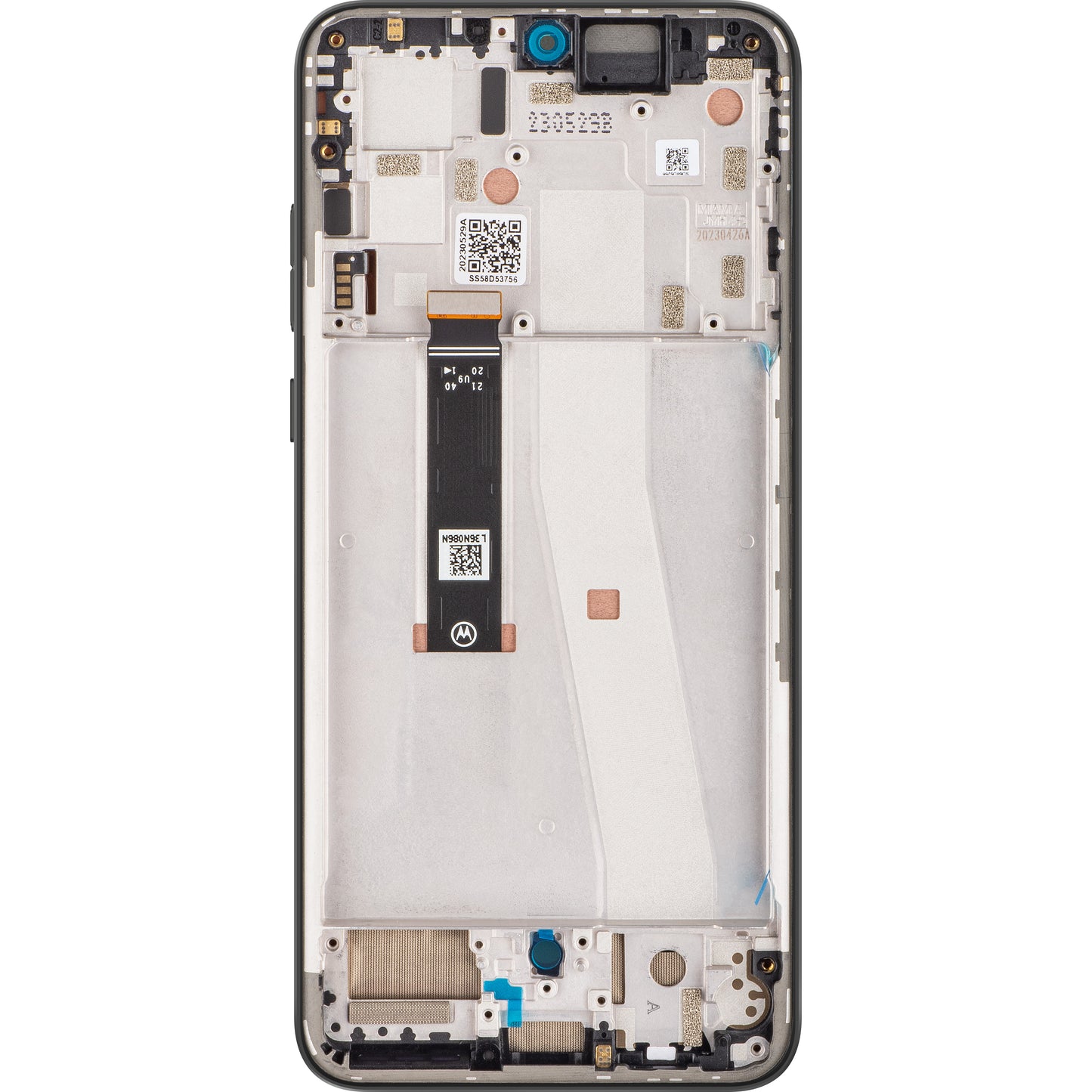 Wyświetlacz dotykowy Motorola Edge 30 Neo, z ramką, Black Onyx, Service Pack 5D68C21403