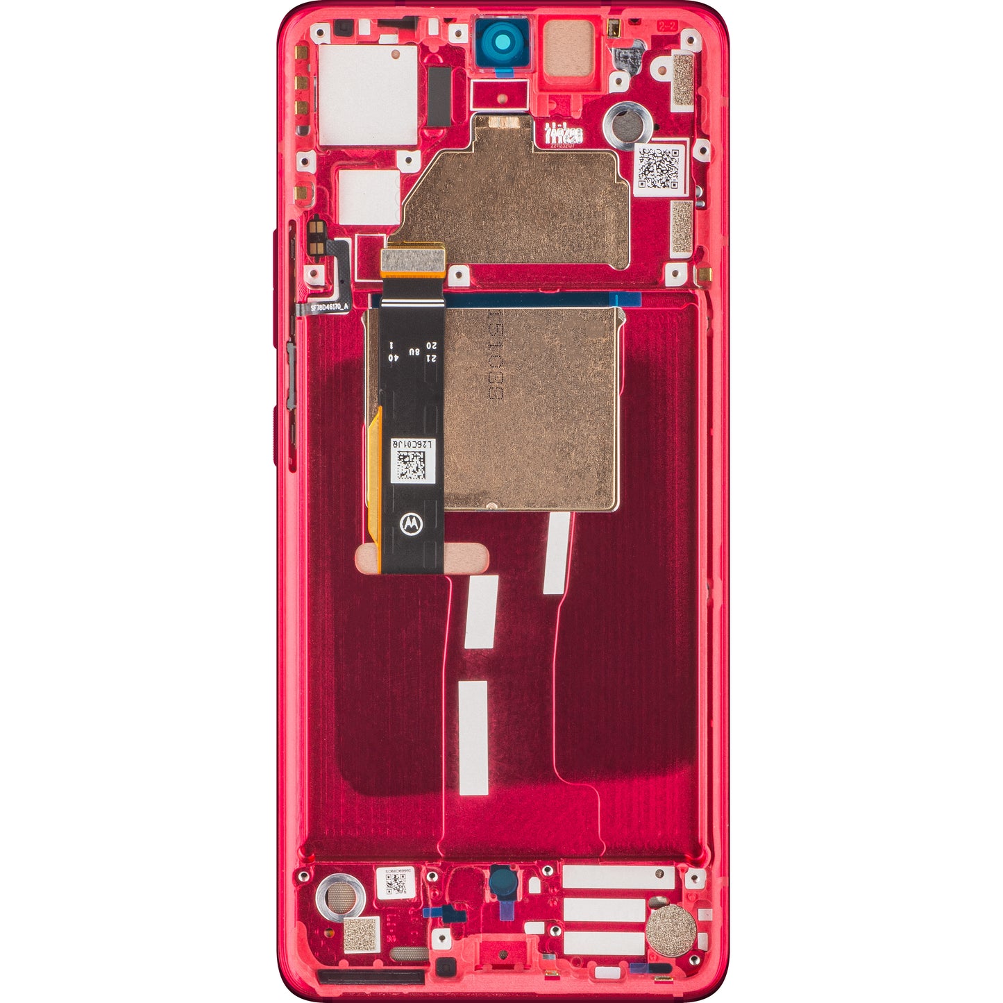 Wyświetlacz dotykowy Motorola Edge 30 Fusion, z ramką, czerwony (Viva Magenta), Service Pack 5D68C22034