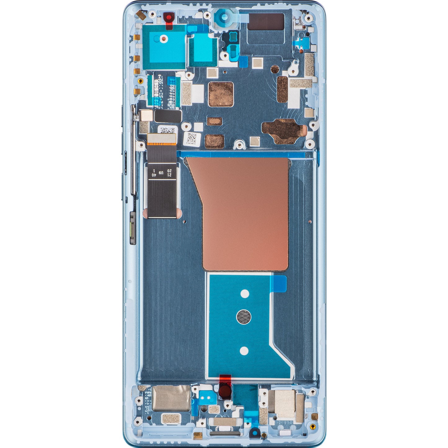 Wyświetlacz dotykowy Motorola Edge 40 Pro, z ramką, Lunar Blue, Service Pack 5D68C22011