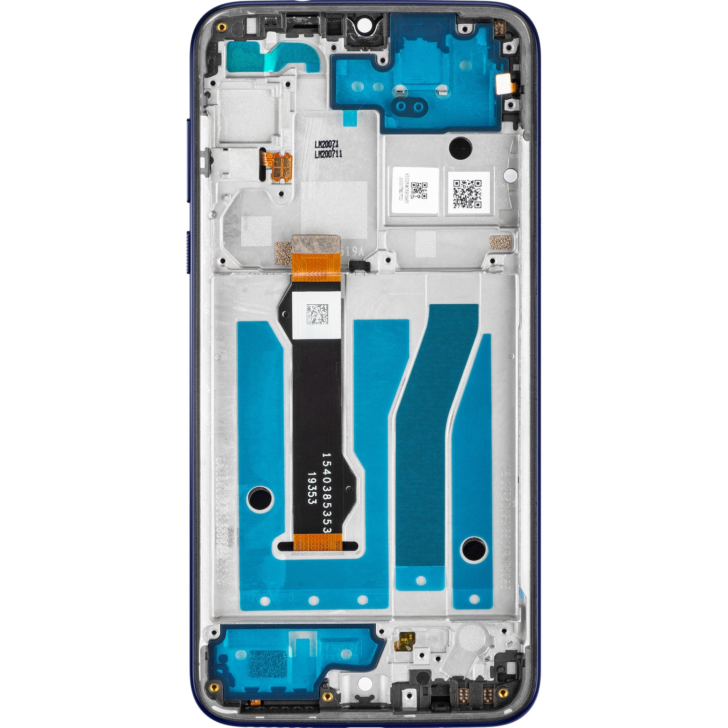 Motorola Moto G8 Plus ekran dotykowy z ramką, ciemnoniebieski, Service Pack 5D68C15528