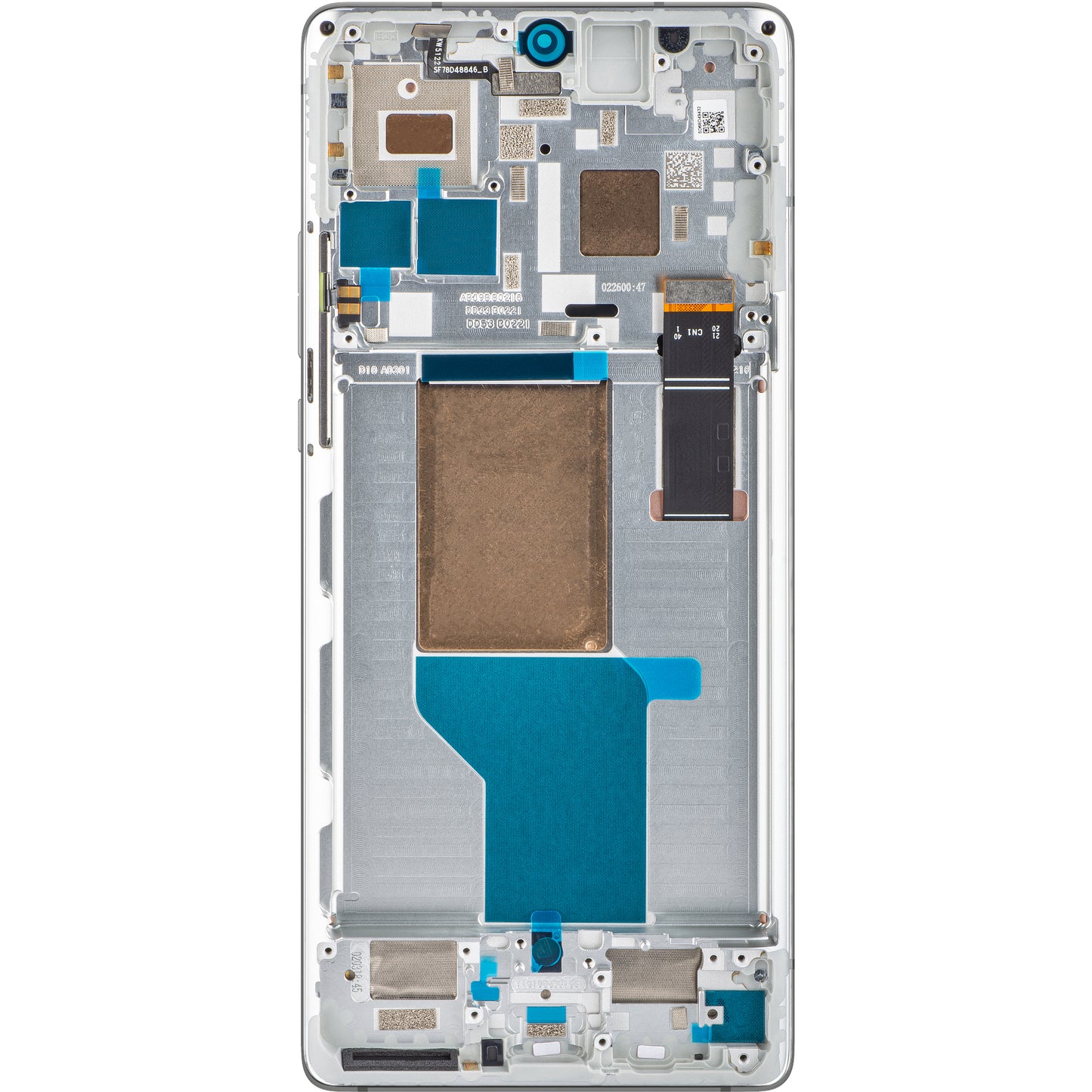Wyświetlacz dotykowy Motorola Edge 30 Ultra z ramką, gwiezdna biel, pakiet serwisowy 5D68C21453