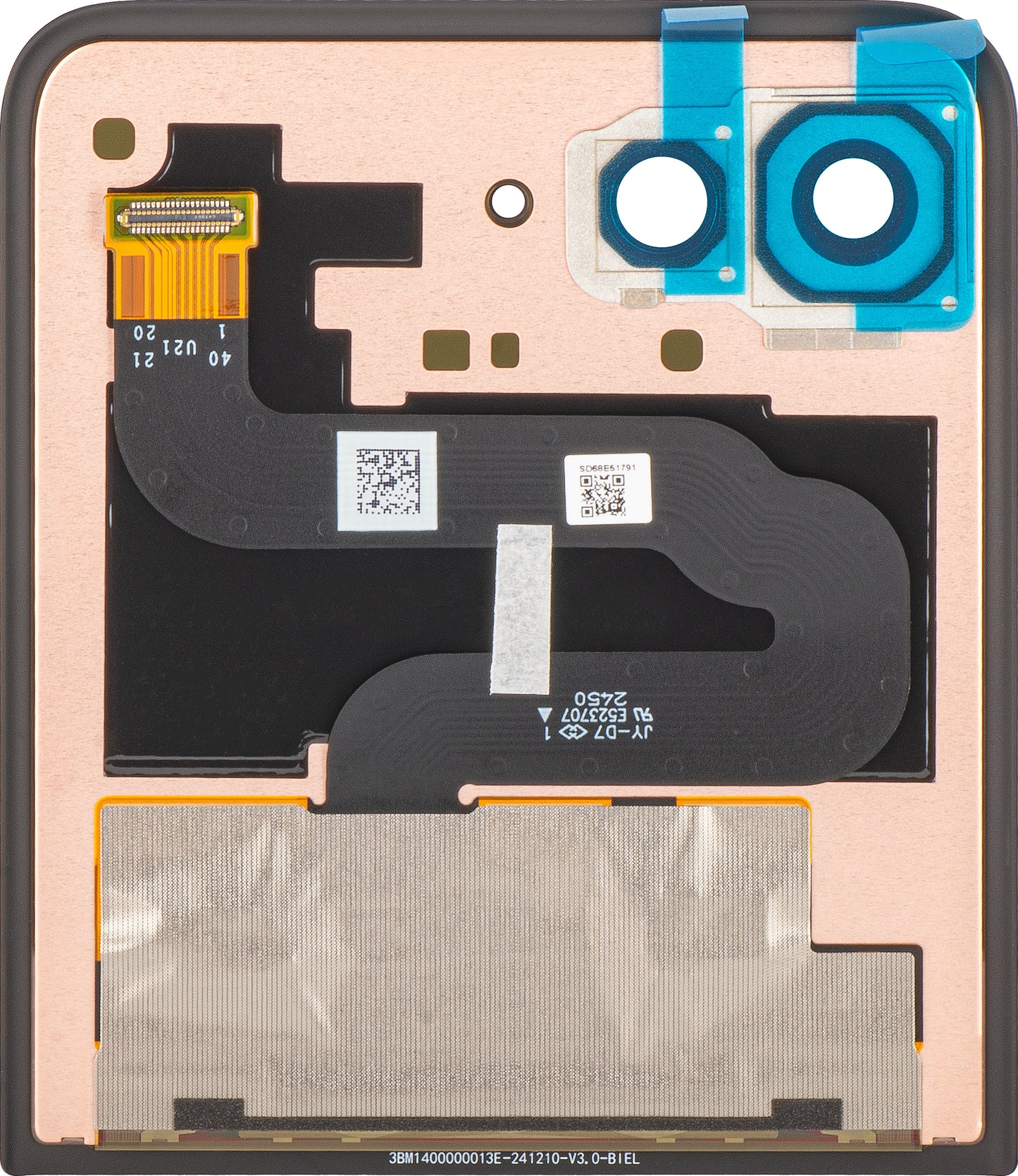 Wyświetlacz z dotykiem Motorola Razr 60 Ultra, Sub Outer, Service Pack 5D68C29811