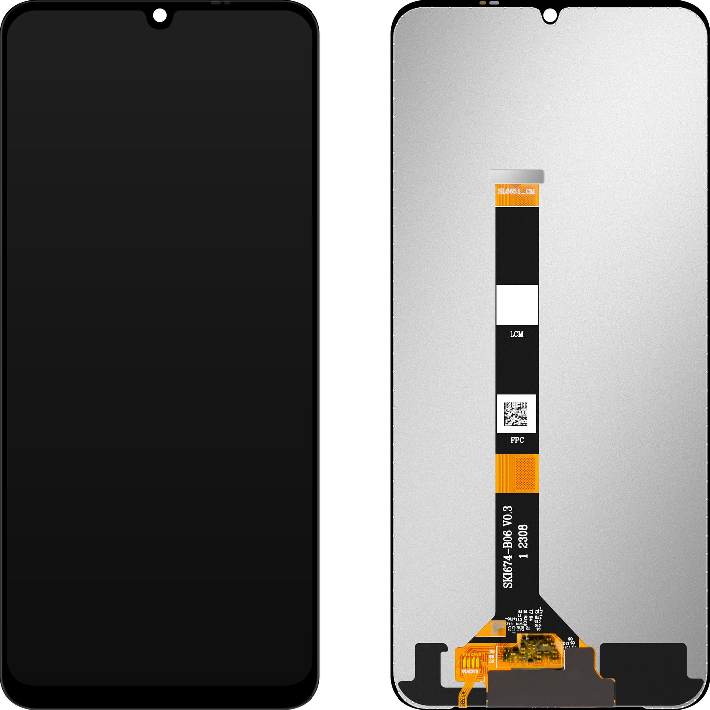 Wyświetlacz z ekranem dotykowym MP kompatybilny z Realme C51 / C53 / Narzo N53 / Note 50