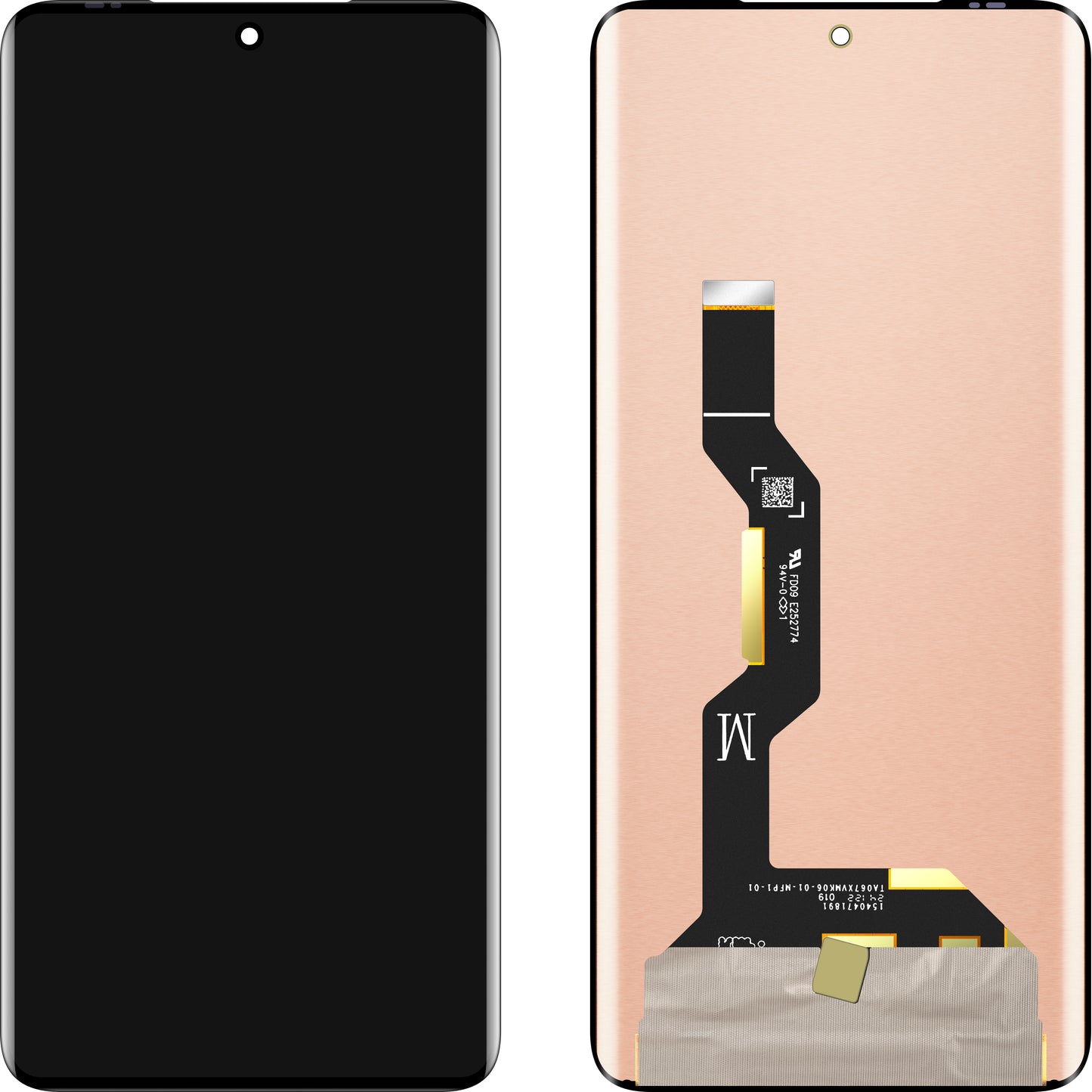 Wyświetlacz z dotykowym ekranem MP kompatybilny z Motorola Edge 50 / Edge 50 Pro, Wersja OLED