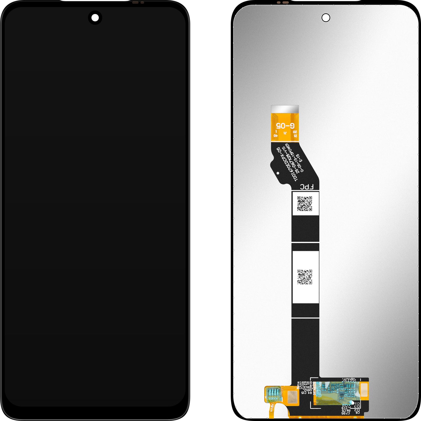 Wyświetlacz z ekranem dotykowym MP kompatybilny z Motorola Moto E15 / G05