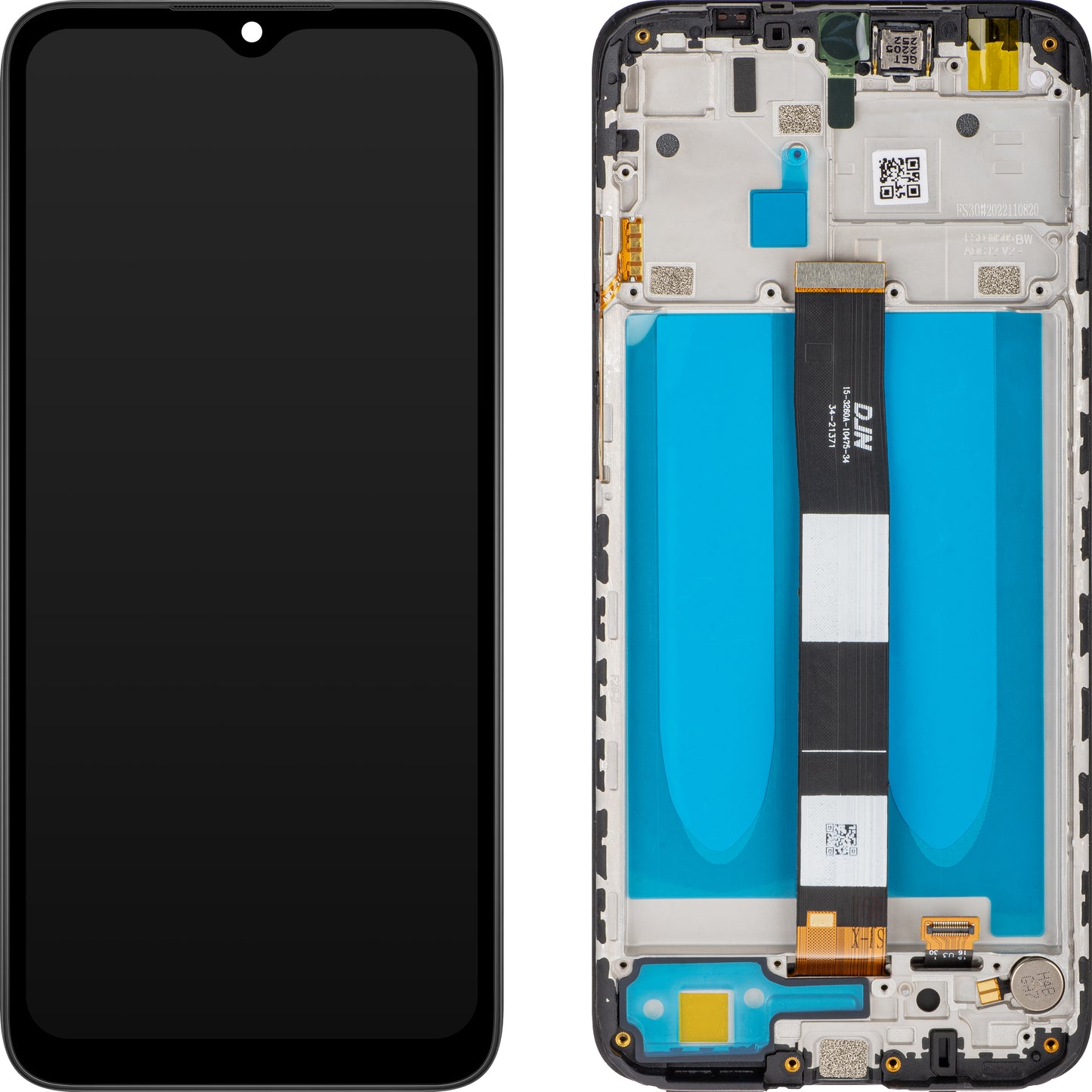 Wyświetlacz z ekranem dotykowym MP kompatybilny z Xiaomi Redmi 9C NFC / 9C / 9A, z ramką, czarny.