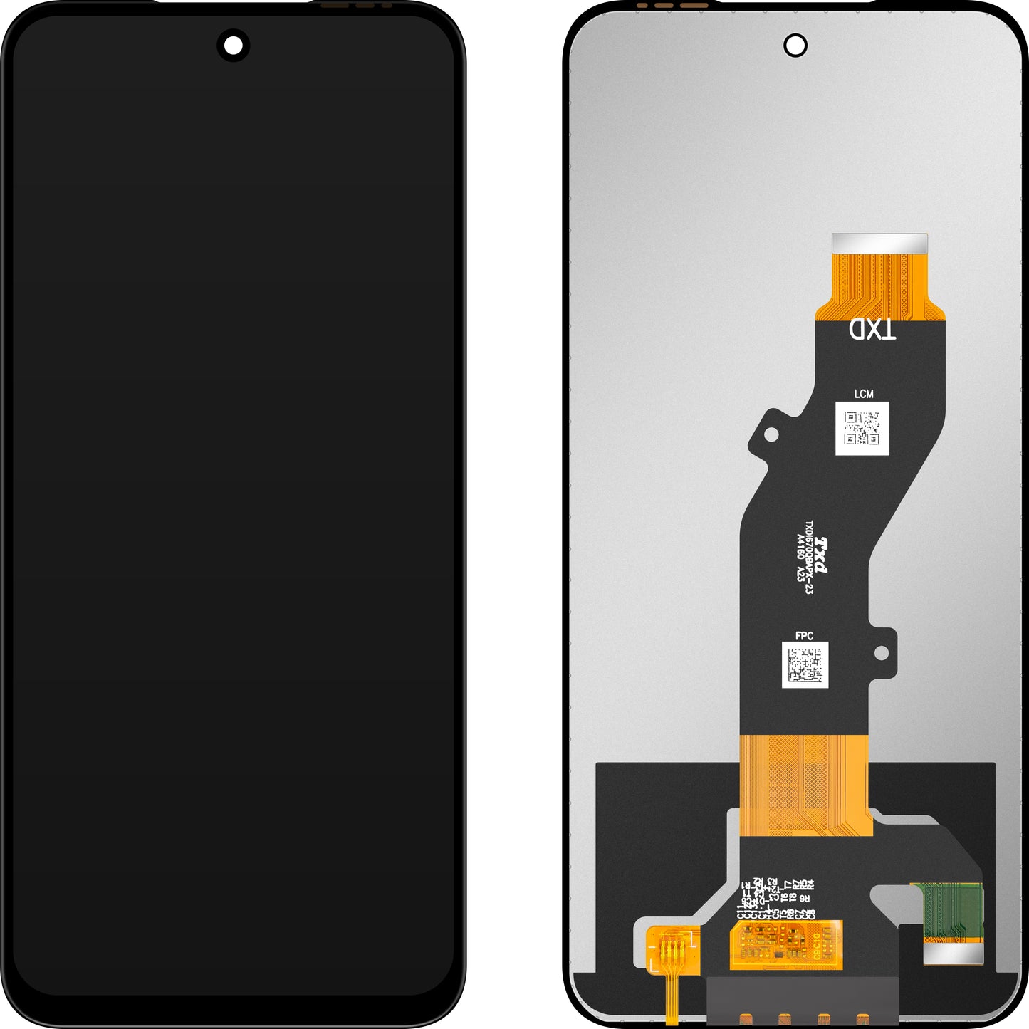 Wyświetlacz z ekranem dotykowym MP kompatybilny z Tecno Pop 9 / Pop 9 4G / Pova 6 Neo 5G / Spark 30C / Spark 30C 5G