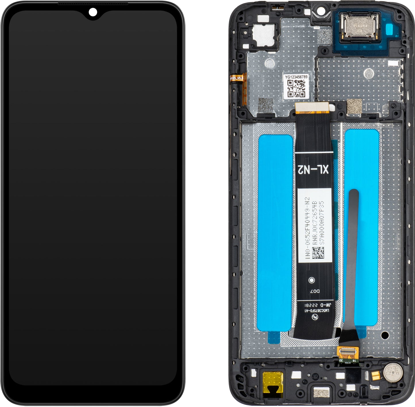 Wyświetlacz dotykowy MP kompatybilny z Xiaomi Redmi A2+ / A2 / A1+ / A1, z ramką, czarny