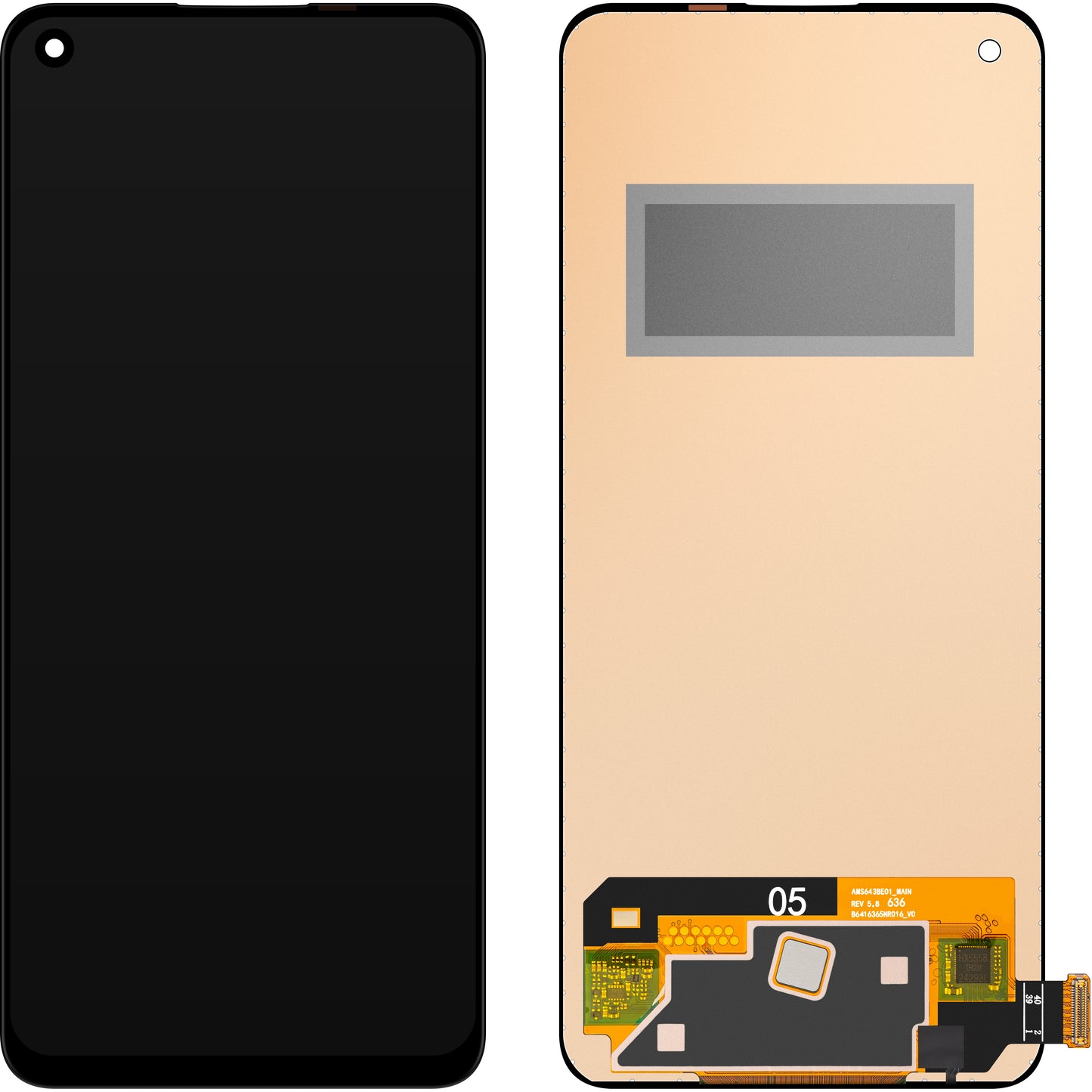 Wyświetlacz z ekranem dotykowym MP kompatybilny z Oppo Find X3 Lite / K9 / Reno5 5G