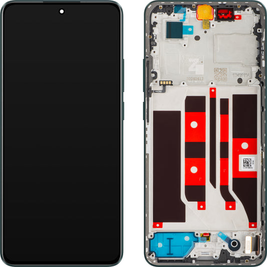 Wyświetlacz dotykowy Oppo F25 Pro / Reno11 F z ramką, ciemnozielony, Service Pack 621029000174