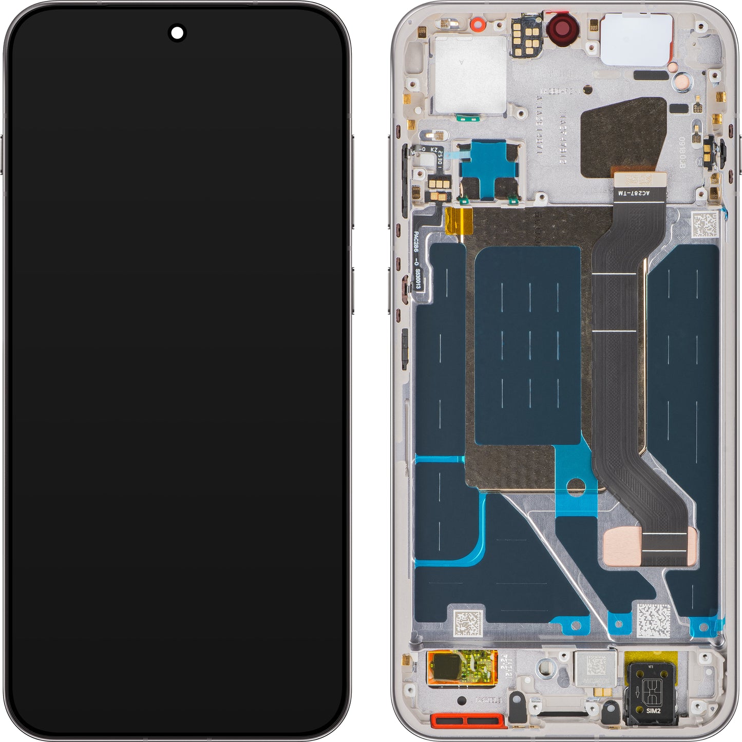 Wyświetlacz z ekranem dotykowym Oppo Find X9, z ramką, Szary (Titanium Grey), Service Pack 621029000716