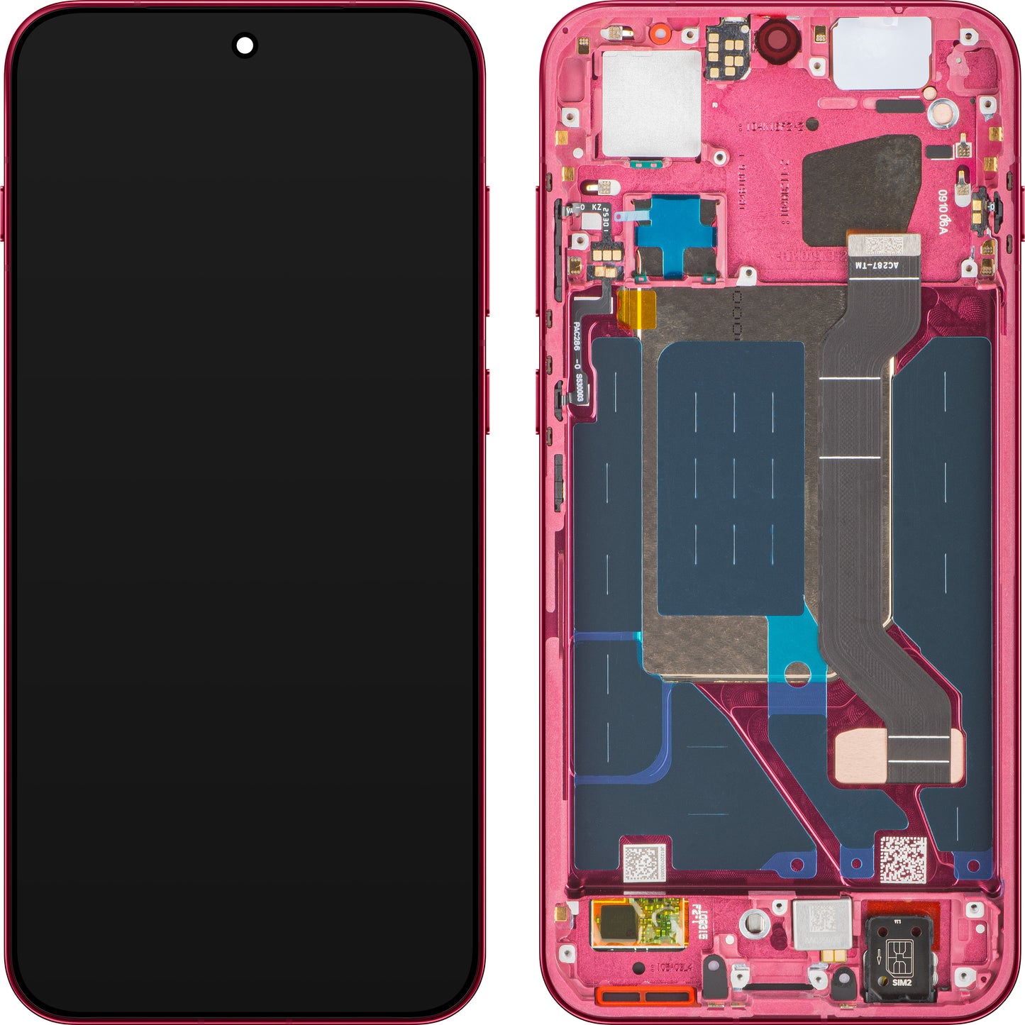 Wyświetlacz z ekranem dotykowym Oppo Find X9, z ramką, Magenta (Velvet Red), Service Pack 621029000718