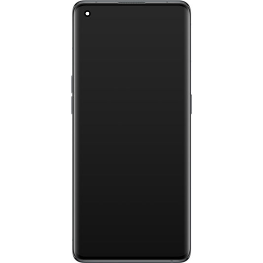 Wyświetlacz dotykowy Oppo Find X5, z ramką, czarny, Service Pack 4130031