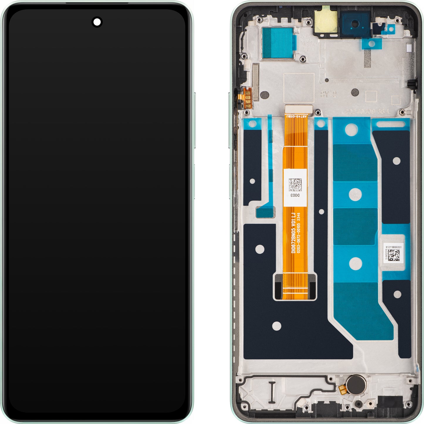 Ekran dotykowy Realme C67 4G, z ramką, zielony (Sunny Oasis), Service Pack 621029000121