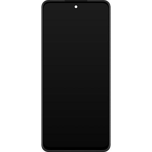 Wyświetlacz dotykowy Realme C55, z ramką, czarny, Service Pack 4130438