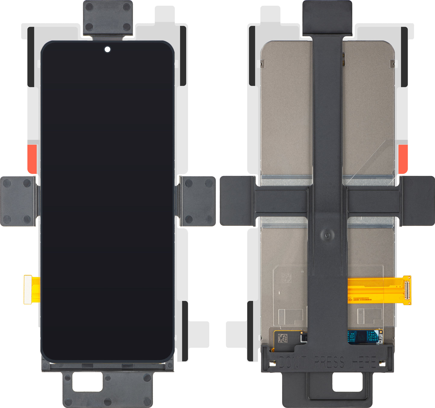 Wyświetlacz z ekranem dotykowym Samsung Galaxy Z Flip5 F731, Sub Inner, Service Pack GH82-32951A