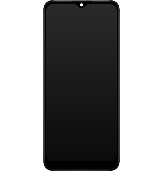 Wyświetlacz dotykowy Samsung Galaxy A03s A037, z ramką, wersja G, czarny, Service Pack GH81-21233A