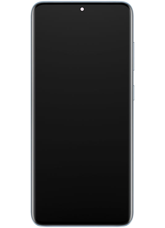 Wyświetlacz dotykowy Samsung Galaxy S20 5G G981 / S20 G980, z ramką, niebieski, Service Pack GH82-31432D