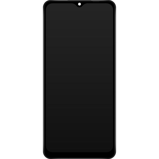 Wyświetlacz z ekranem dotykowym Samsung Galaxy A12 Nacho A127, z ramką, czarny, ponownie zapakowany GH82-26486A