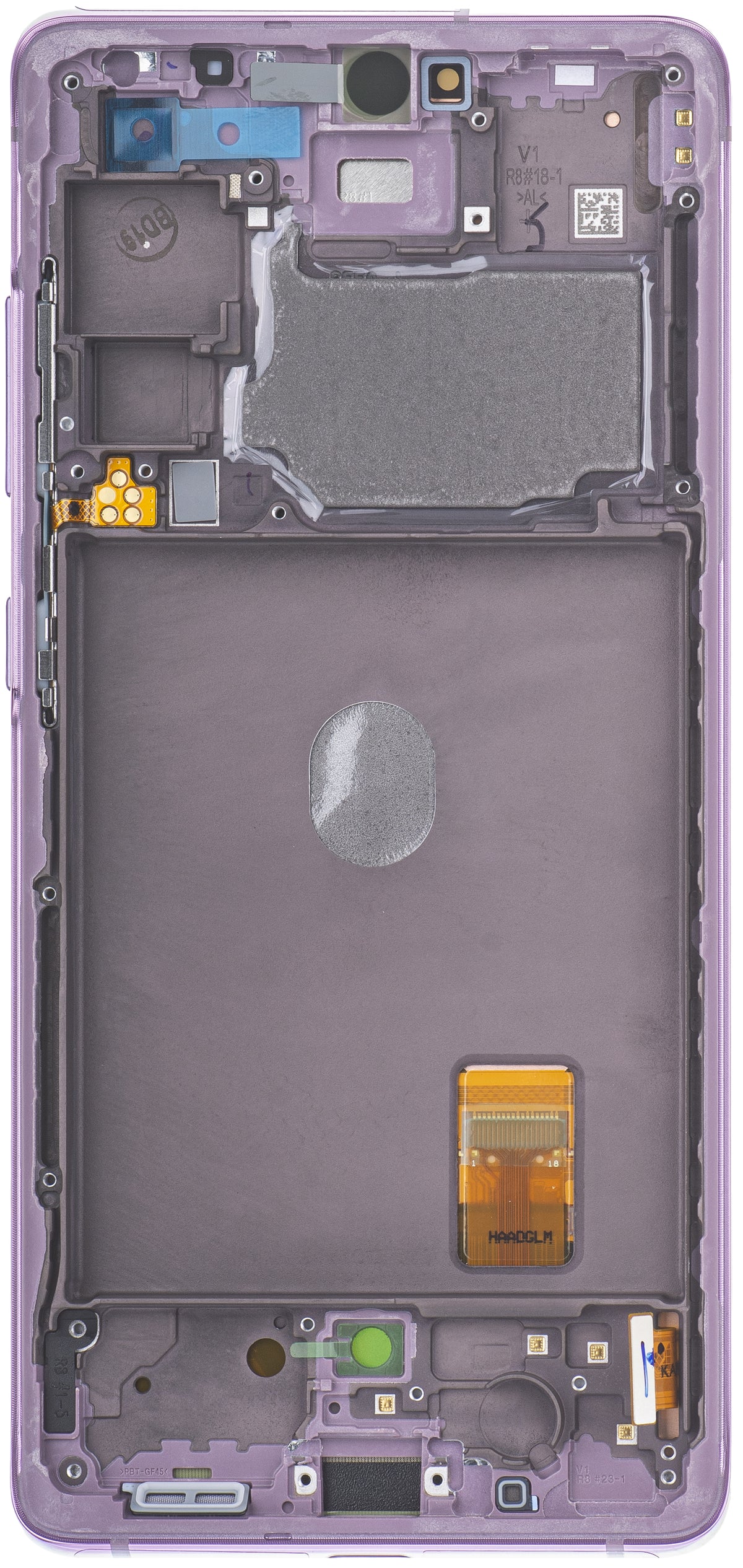 Wyświetlacz z ekranem dotykowym Samsung Galaxy S20 FE G780, z ramką, fioletowy, Swap GH82-24219C