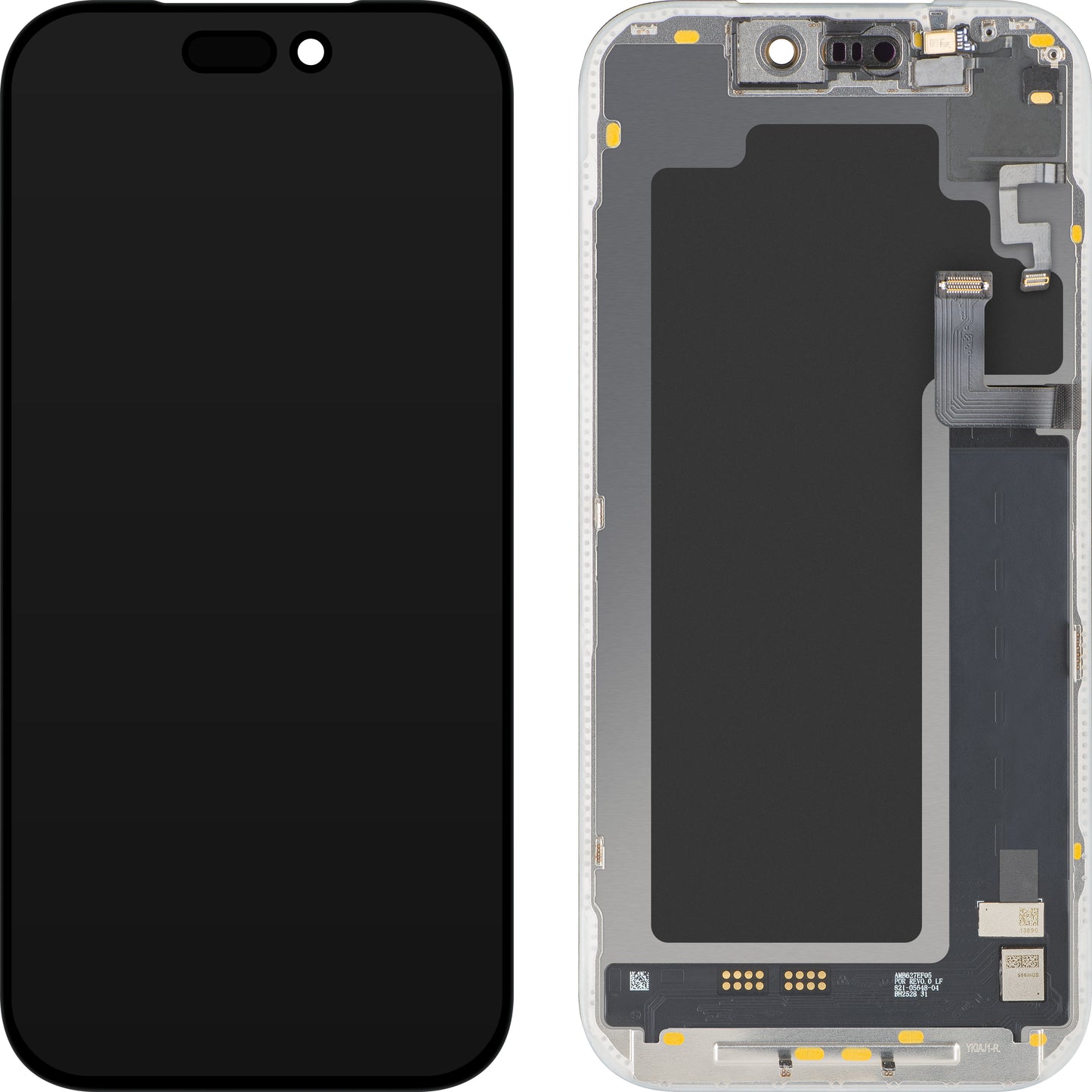 Wyświetlacz z ekranem dotykowym i czujnikiem zbliżeniowym światła MP kompatybilny z Apple iPhone 17 Pro, z ramką, wersja oprogramowania OLED FHD 120Hz diagnostyczna, czarny
