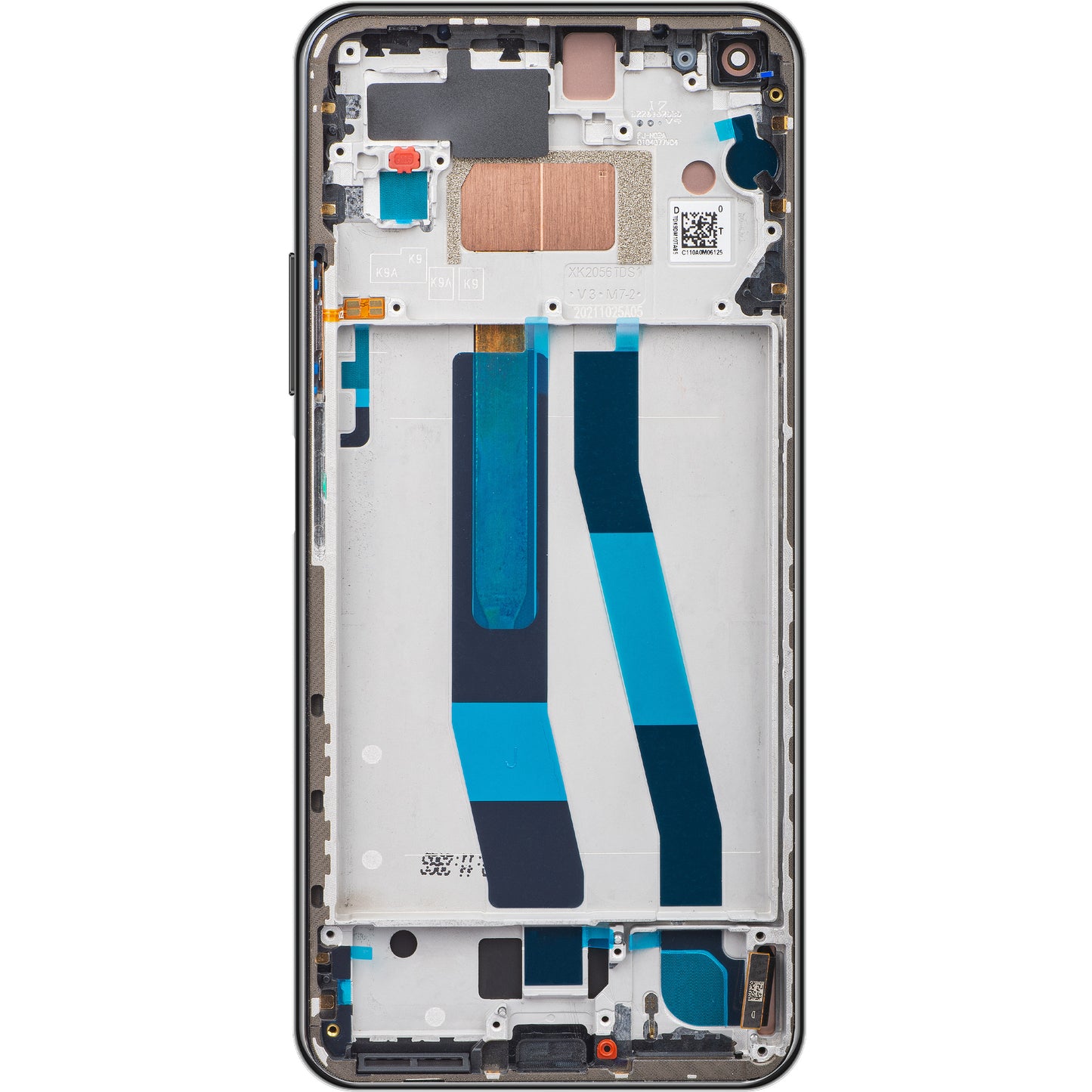 Wyświetlacz z ekranem dotykowym Xiaomi 11 Lite 5G NE, z ramką, czarny (Truffle Black), Swap 5600030K9D00