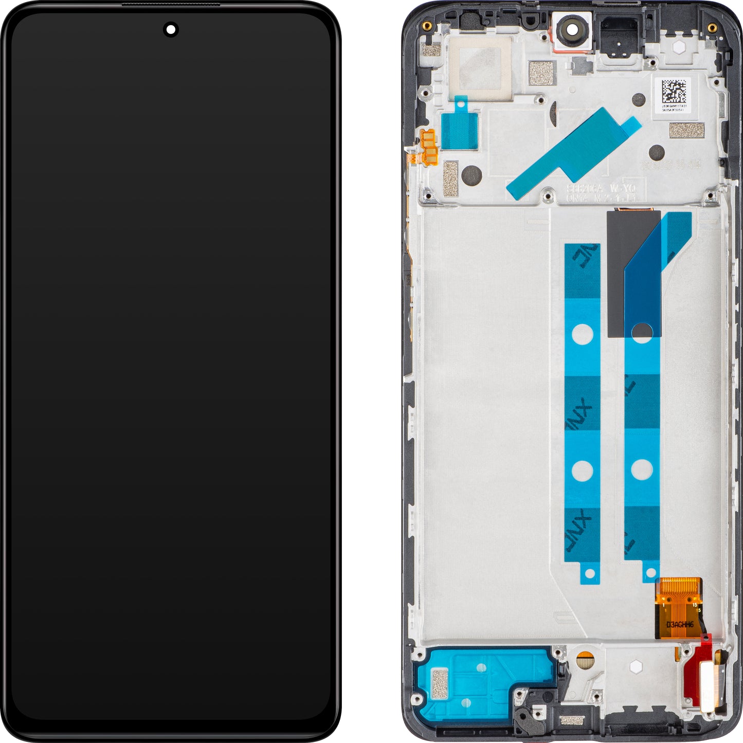 Wyświetlacz dotykowy Xiaomi Redmi Note 12 Pro 4G, z ramką, czarny, Service Pack 5600010K6A00