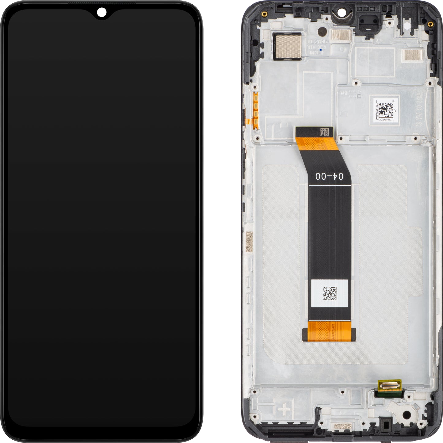 Wyświetlacz z ekranem dotykowym Xiaomi Poco M5 / M4 5G / Redmi 10 5G, z ramką, czarny, Service Pack 560005L19P00