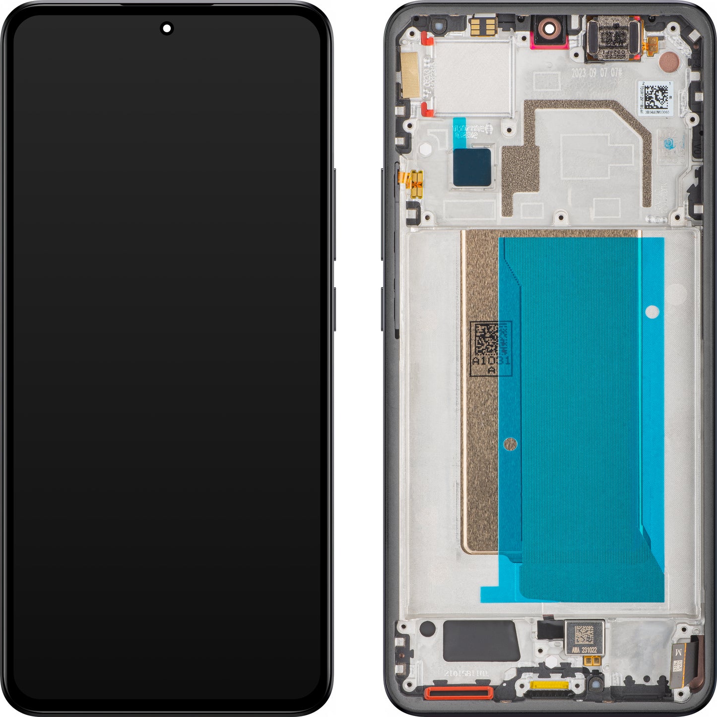 Wyświetlacz dotykowy Xiaomi 13T Pro, z ramką, czarny, Service Pack 5600290M1200
