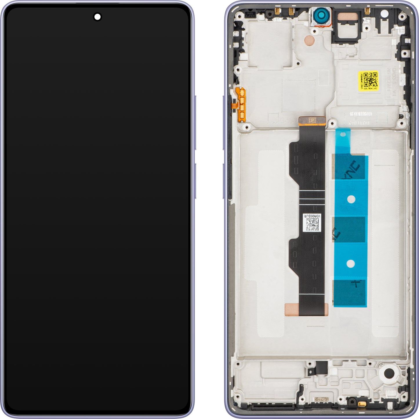 Wyświetlacz z ekranem dotykowym Xiaomi Redmi Note 13 Pro 4G, z ramką, Fioletowy (Lavender Purple), Zestaw serwisowy 56000200N600