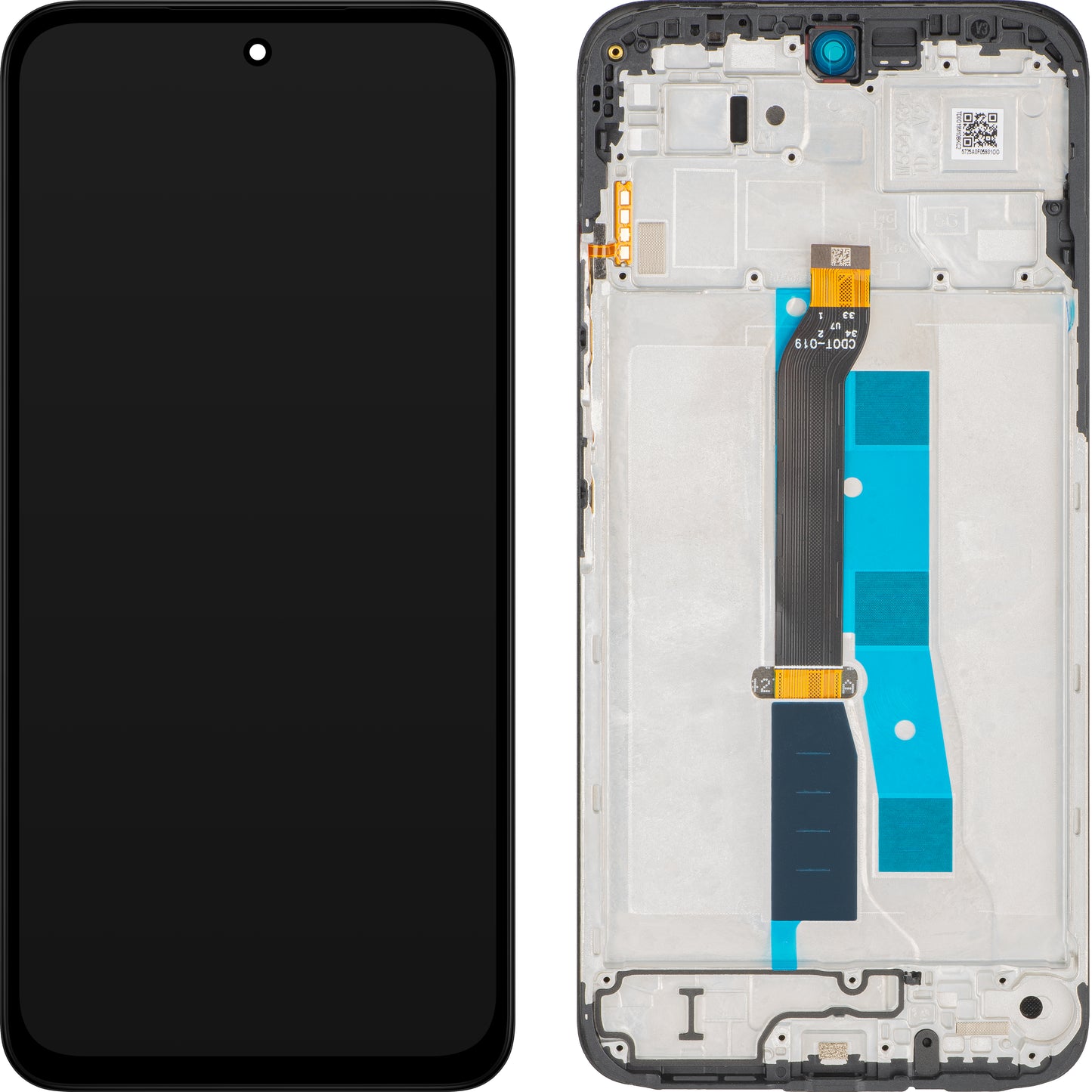 Wyświetlacz z ekranem dotykowym Xiaomi Redmi 15 5G, z ramką, czarny, Swap 56002500O1900