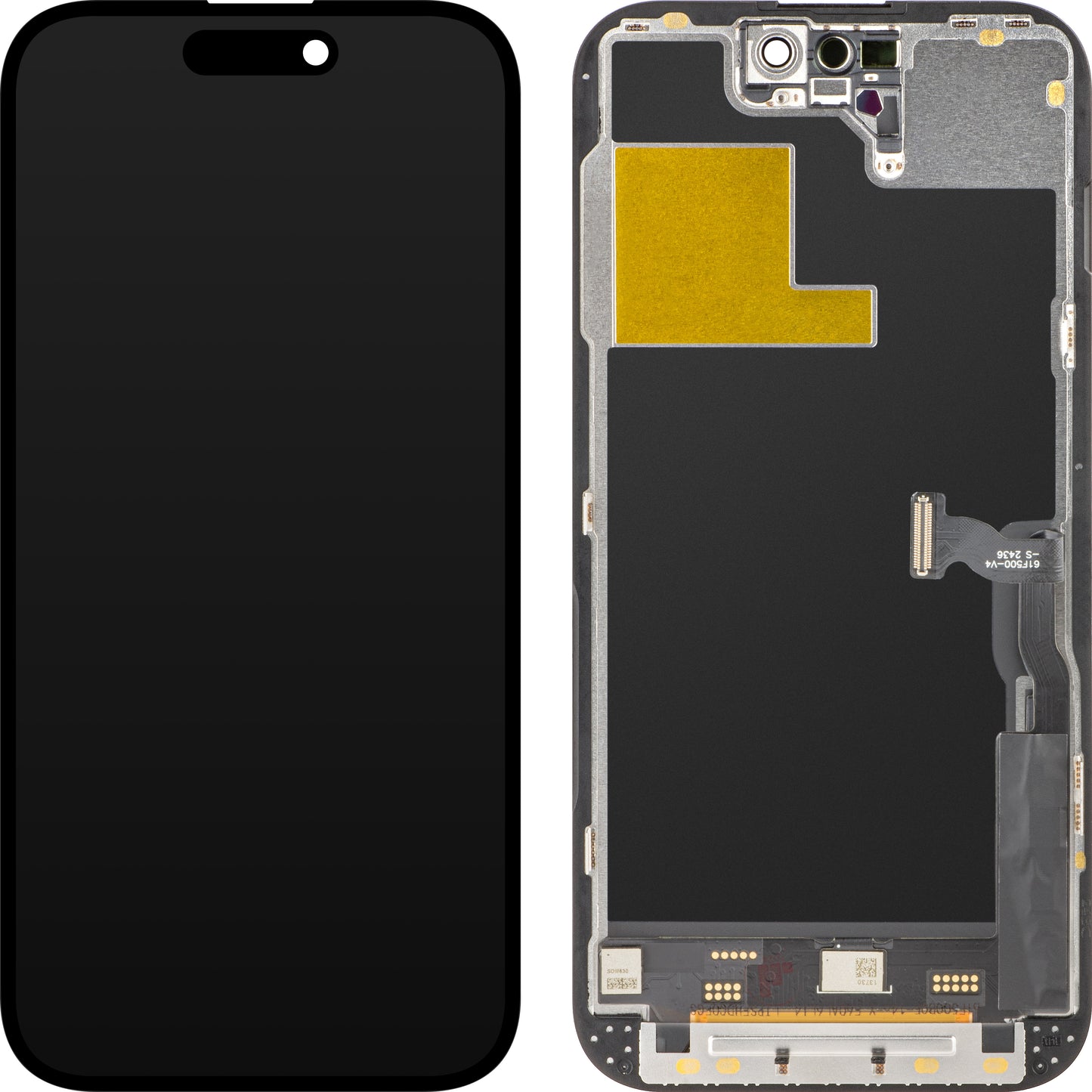 Wyświetlacz z ekranem dotykowym ZY do Apple iPhone 14 Pro, z ramką, wersja LCD In-Cell IC Movable, czarny