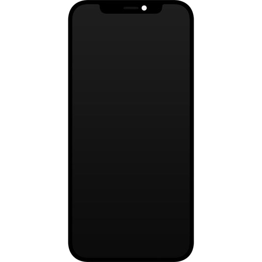 Wyświetlacz z ekranem dotykowym JK dla Apple iPhone 12 / 12 Pro, z ramką, wersja LCD In-Cell IC Movable, Czarny