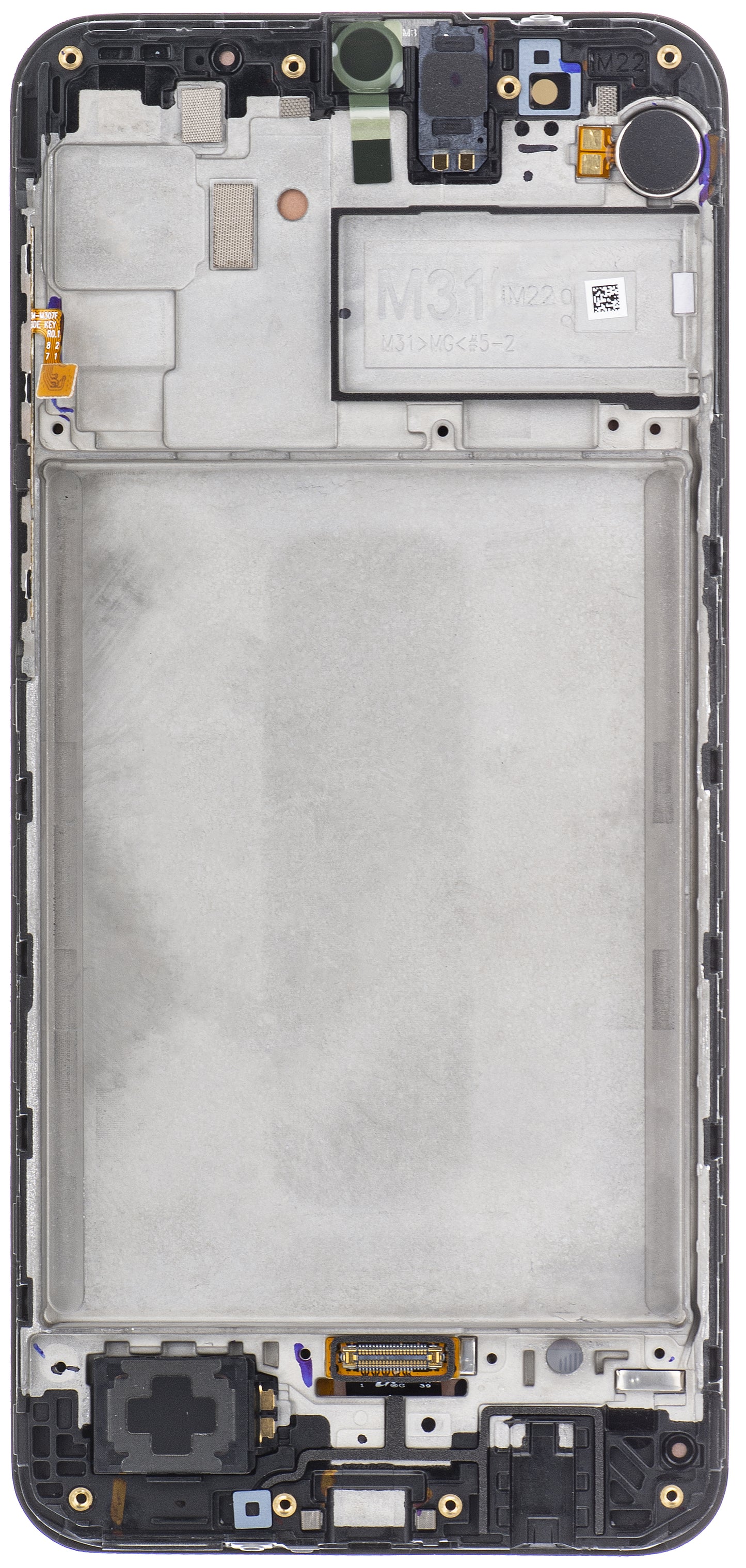 Touchscreen Display Samsung Galaxy M31 M315, with Frame, Black, Service Pack GH82-22405A