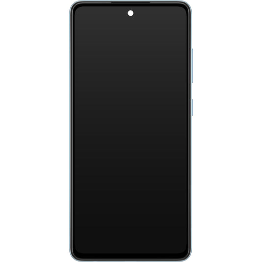 Wyświetlacz dotykowy Samsung Galaxy A52 5G A526 / A52 A525, z ramką, niebieski, Service Pack GH82-25524B