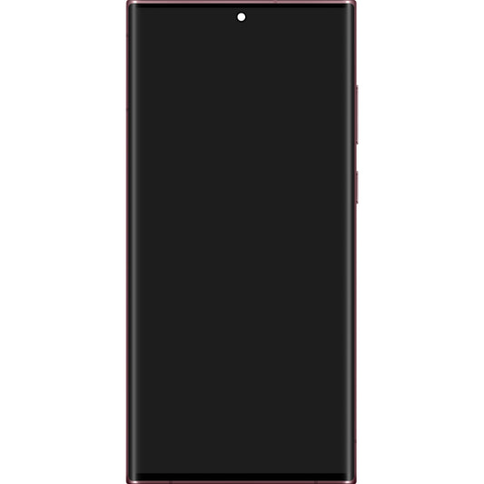 Samsung Galaxy S22 Ultra 5G S908 Touchscreen Display Samsung Galaxy S22 Ultra 5G S908, with Frame, Cherry, Service Pack GH82-27488B
