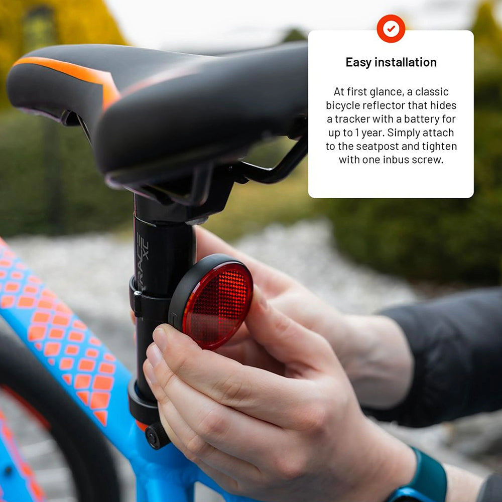 Fixed SmartTag Bike dla serii iOS, Czarny