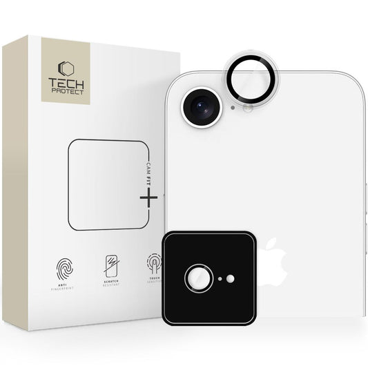 Folia ochronna na tylną kamerę Tech-Protect CamRing Fit+ dla Apple iPhone 16e, Hartowane szkło