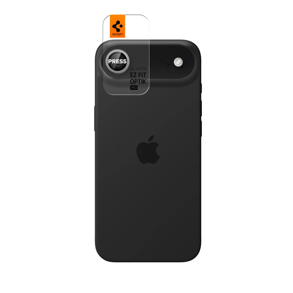 Folia ochronna na tylną kamerę Spigen GlastR EZ FIT Optik Pro dla Apple iPhone 17 Air, Hartowane szkło, Srebrna AGL10132