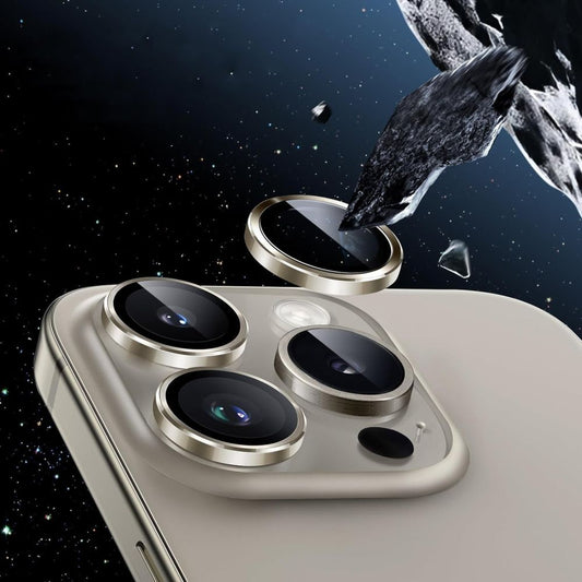 Folia ochronna na tył aparatu HOFI CamRing PRO+ do Apple iPhone 16 Pro Max / 16 Pro, chroniona szkłem, szara