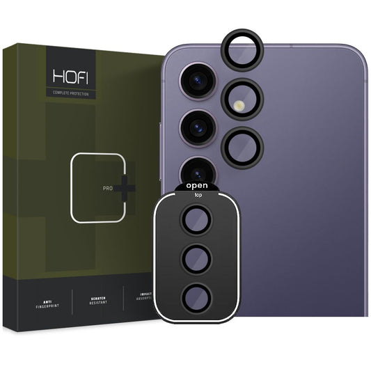 Folia ochronna na tył aparatu HOFI CamRing PRO+ do Samsung Galaxy S24+ S926, szkło ochronne, czarny